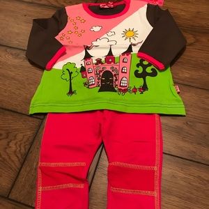 Me Too Baby Girl Top and Pants Set 6-9 months